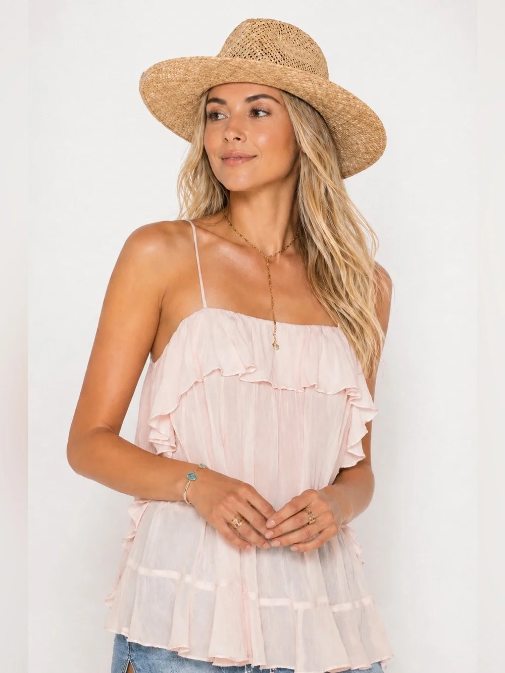 Intimately Free People “Cascades” Camisole – Petal Pink – Size Medium